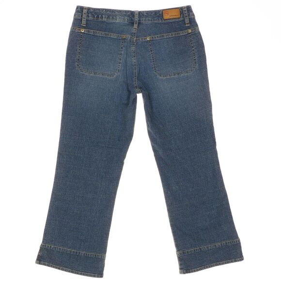UNIONBAY Crop Jeans Size 7 Juniors Blue Denim Stretch Measures 27 x 23 - Picture 2 of 9